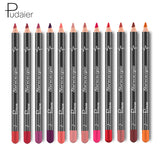 12 Colors/Set Sexy Matte Lip Stick Lipliner Lip Liner Pencil Matt Nude Lipsliner Pen Set Beauty Makeup Tool Cosmetic