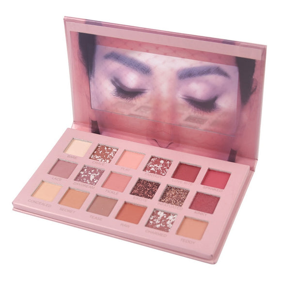 18 Color Nude Shining Eyeshadow Pearlescent Makeup Glitter Pigment Smoky Eye Shadow Pallete Waterproof Cosmetics eye shadow