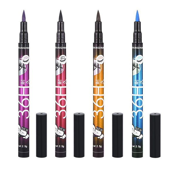 4 Colors Black Eyeliner Pencil Waterproof Pen Precision Long-lasting Quick Dry Liquid Eye Liner Pen Smooth Make Up Tools TSLM2